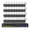 Xmeye 32CH NVR Kit with 4K PTZ CCTV Camera System, 8MP POE, IP66, H.265, Two-Way Audio IP Camera Kit